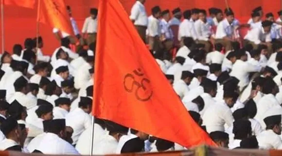 Nothing wrong with it says collector pictured doing RSS salute at Madhya Pradesh event