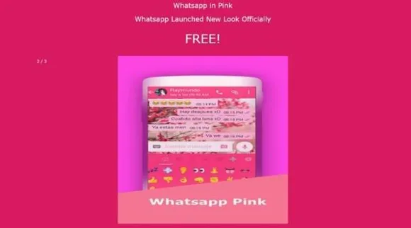 WhatsApp Pink Scam