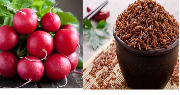 முள்ளங்கி, சிகப்பு அரிசி