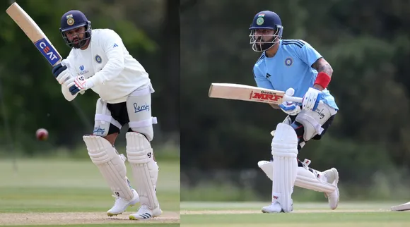 WTC Final 2023: Rohit and Kohli practice on dusty wicket as Oval pitch Spin Tamil News