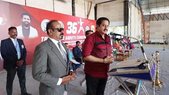 Actor Suman inaugurated Karate competitions in Coimbatore