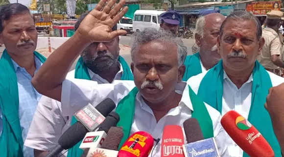farmers leader PR Pandian Aggressive protest, NLC issue, Chidambaram, தமிழ்நாடு அரசின் விவசாய விரோத நடவடிக்கைக்கு எதிராக தீவிர போராட்டம், பிஆர் பாண்டியன், farmers leader PR Pandian protest, Tamil Nadu government's anti-agricultural action