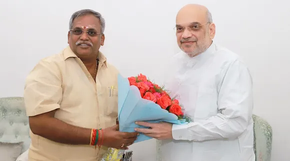 Puducherry Speaker and Amit shah