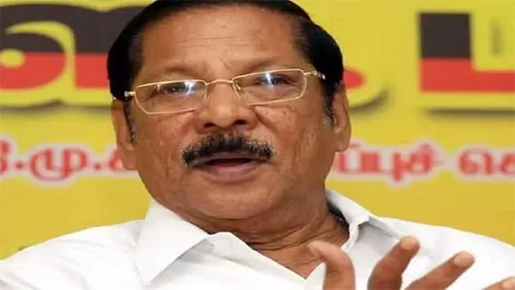 RS Bharathi spoke at the Trichy DMK meeting