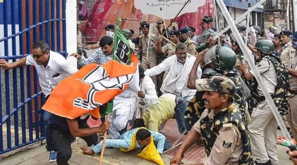 bjp protests biahr, bihar recruitment policy, techers leave cancelled bihar, Bihar cabinet, பீகார் அரசின் ஆசிரியர் பணி நியமனக் கொள்கை மாற்றம், போலீசாருடன் மோதல்; பா.ஜ.க தலைவர் மரணம், Bihar domicile based reservation, Bihar teachers recruitment, Nitish Kumar, indan express, political pulse