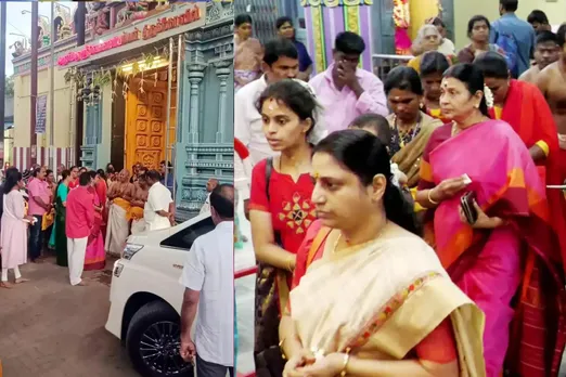 தங்கத்தேர் இழுத்த துர்கா ஸ்டாலின்