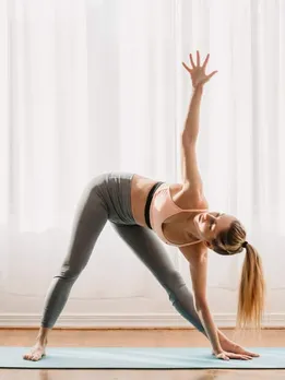 triangle pose