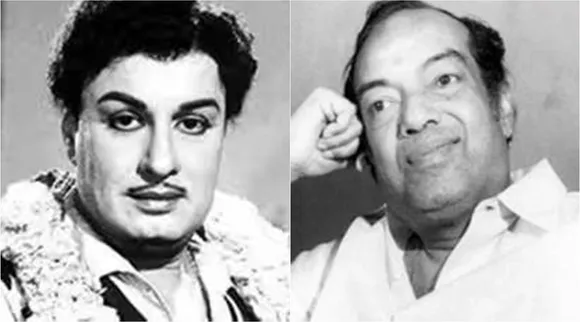 MGR and Kavignar Kannadasan, MGR, Kavignar Kannadasan, MGR and Kavignar Kannadasan interesting real life information, DMK, Panathottam movie song, kannadasan lyics writes for MGR, கடவுள் பக்தியால் தி.மு.க-வில் எம்.ஜி.ஆர் சந்தித்த நெருக்கடி, சினிமா பாடல் மூலமாக உதவிய கண்ணதாசன், எம் ஜி ஆர், கண்ணதாசன், திமுக, அண்ணா, பணத்தோட்டம் படம், MGR and Kavignar Kannadasan information