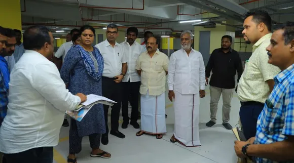Kilambakkam mofusil bus terminus, Kilambakkam mofusil bus terminus ready to openig, Minister Sekar Babu, கிளாம்பாக்கம் பஸ் நிலைய திறப்பு விழா ஏற்பாடுகள், அமைச்சர் சேகர்பாபு ஆய்வு, Kilambakkam mofusil bus terminus, Minister Sekar Babu inspection