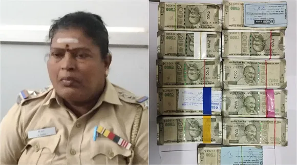 anti corruption and Vigilence police rs 5 lakh seized, Vigilence police bribe amount rs 5 lakh from vehicle of woman police SI, Tiruchi, Tiruchi news, எஸ்.ஐ வாகனத்தில் ரூ.5 லட்சம், லஞ்சமாக பெற்றதா, போலீஸ் தீவிர விசாரணை, Vigilence police seized, woman police SI in Tiruchi