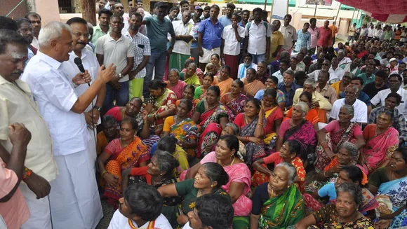 In Puducherry 4 villagers participated in the protest