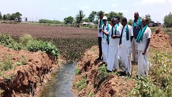 PR Pandian has expressed anguish over the mixing of waste water in Tanjore Samuthiram Lake