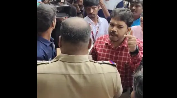 paarisaalan meets media police nose cut after arrest him, tamil nationalism, paarisaalan, parisalan, பாரிசாலன், பேட்டி அளித்த பாரிசாலன், ‘சரி வண்டியில ஏறுங்க’னு ‘நோஸ்கட்’ செய்த போலிஸ், பாரிசாலன், paarisaalan meets media police nose cut after arrest him