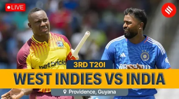 India vs West Indies 3rd T20 Live Score in tamil