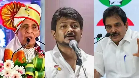 Sanatan Dharma row Union ministers slam Udhayanidhi Stalin question INDIA bloc Congress a divided house