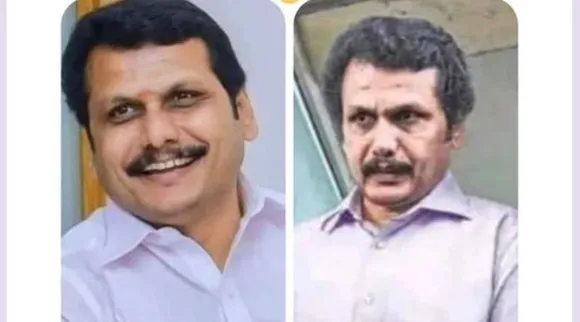 Senthil Balaji latest tiered ang aging photo goes viral, Annamalai Rafael watch bill, BJP trolls senthil balaji photo, வாட்ச் பில்லு கேட்டது குத்தமாடா? செந்தில் பாலாஜி போட்டோஸ் வைரல், ரஃபேல் வாட்ச் பில், அண்ணாமலை, பாஜக, DMK, Minister Senthil Balaji latest tiered ang aging photo goes viral, Annamalai Rafael watch bill