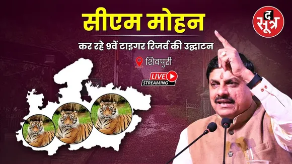 🔴 शिवपुरी : सीएम मोहन यादव कर रहे "माधव टाइगर रिजर्व" का शुभारंभ, देखें Live