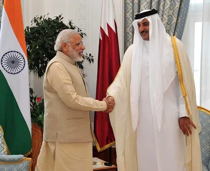 PM Modi with Emir of Qatar