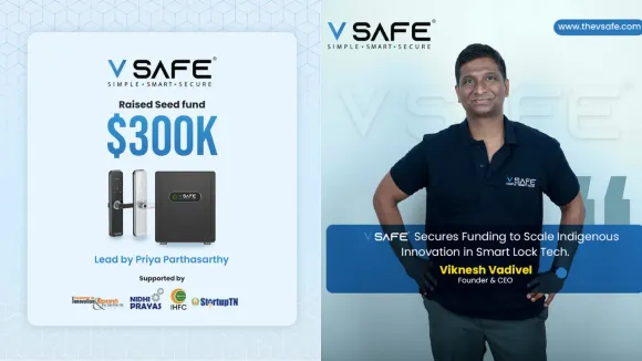 Indian IoT Startup V SAFE Secures $300K USD in Seed Funding