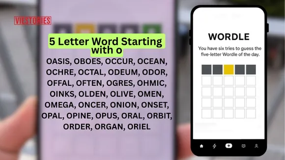 5 letter word Starting with o