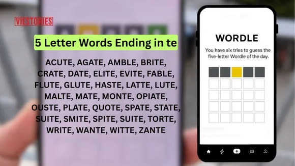 5 letter words ending in te