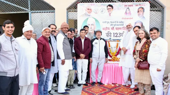 Tributes paid to former PM Charan Singh on his birth anniversary in Delhi