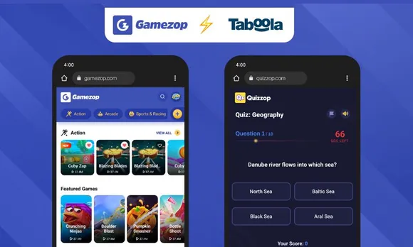 Gamezop partners with Taboola to boost ad revenue and engagement for 45 mn users