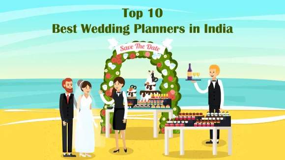 Shaandaar Events, BMP Weddings, Designer Events Inc, Shaadi Squad, Fullonwedding, Seven Steps, Wedniksha, Wed Gurus, The Shadi Vibes, and Rasmoriwaaz.com are the Top 10 Best Wedding Planners in India.