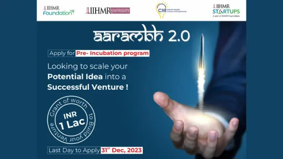 Aarambh 2.O | Pre-Incubation Programme- Cohort 2 | Apply Now | IIHMR Startups A unit of IIHMR Foundation