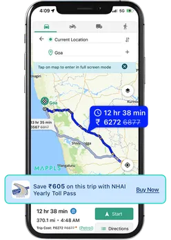 MapmyIndia Mappls - NHAI-Toll-Pass-Savings
