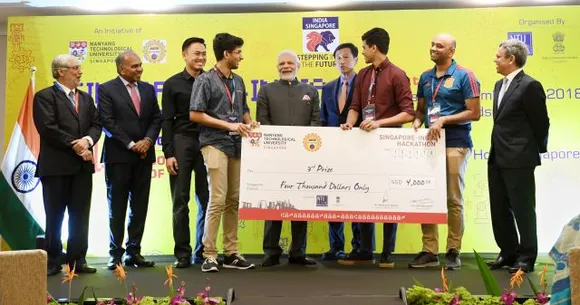 Nov PM Modi at Singapore fintech festival