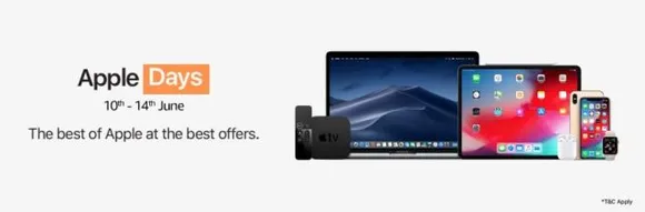 During Apple Days, iPhone X 64GB will be available at the lowest ever price. Customers can also get deals on Apple watches with up to INR 5,500 off.