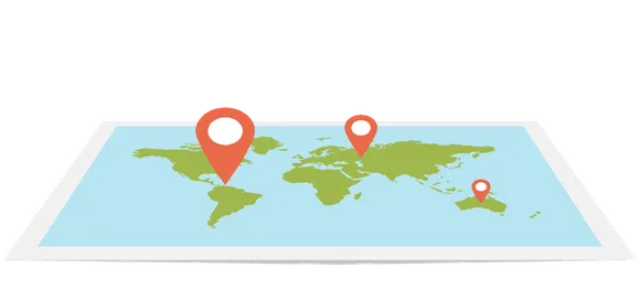 location on globe