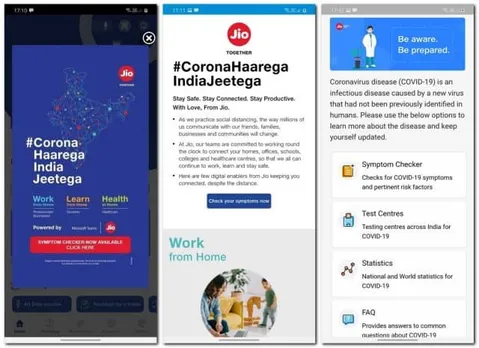 MyJioApp has a coronavirus tool to test at home