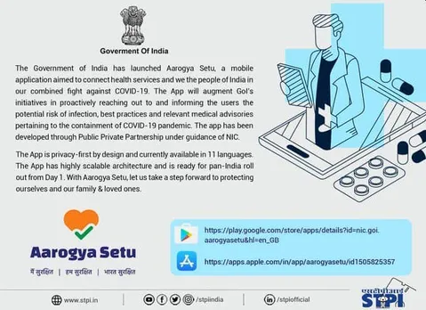 AarogyaSetu App launched by central government on covid-19 info