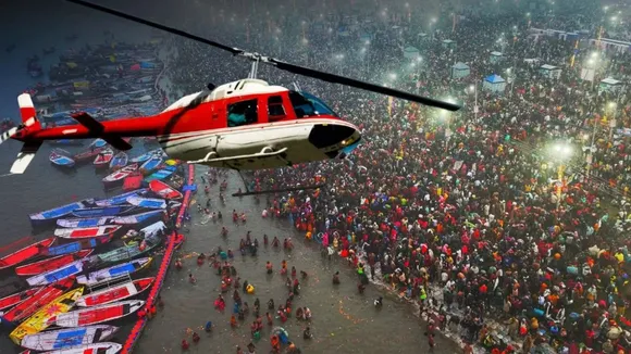 Helicopter Ride in Kumbh