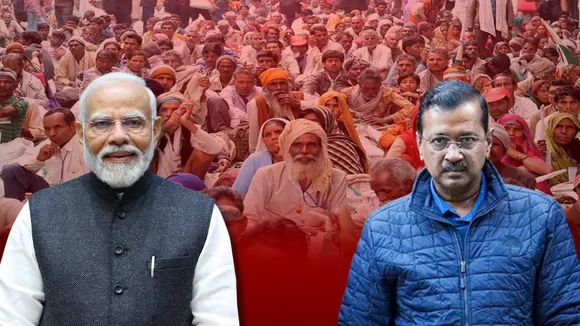 MODI KEJRIWAL AAM LOG