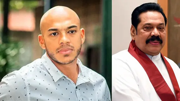 र्व राष्ट्रपति महिंदा राजपक्षे और उनके बेटे योषिता राजपक्षे 