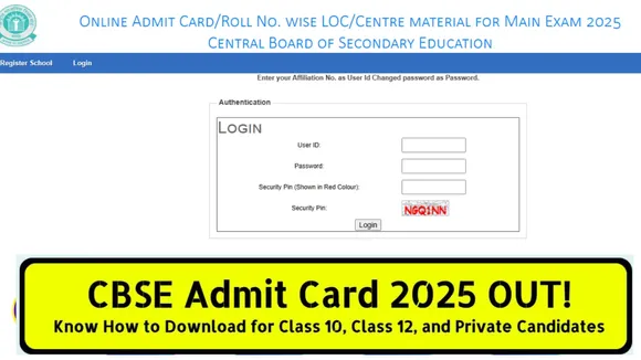 CBSE Admit Card 2025