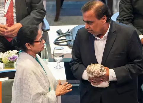 Ambani with Mamata