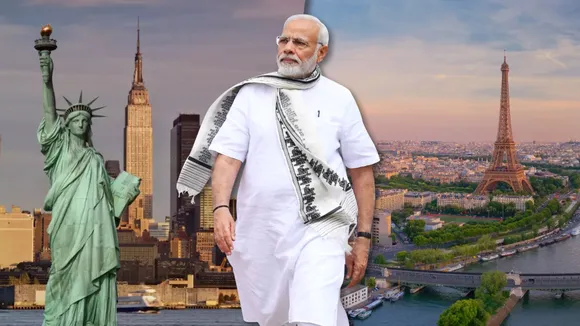 MODI IN USA FRANCE