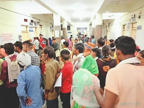 सरकारी अस्पताल में ओपीडी के मरीज 