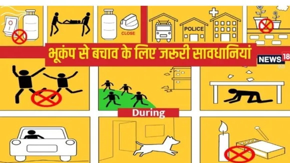 भूकंप में बचाओ 