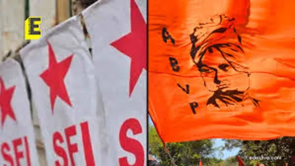 Clash between SFI and ABVP 