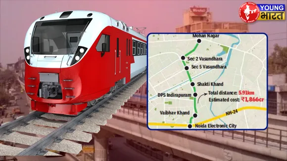 SEC 62 TO MOHAN NAGAR METRO