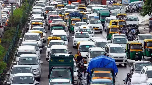 File photo Jam in Delhi
