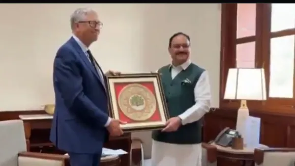 Bill Gates meets JP Nadda