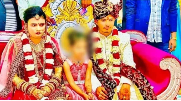 प्रगति और दिलीप की शादी की फोटो