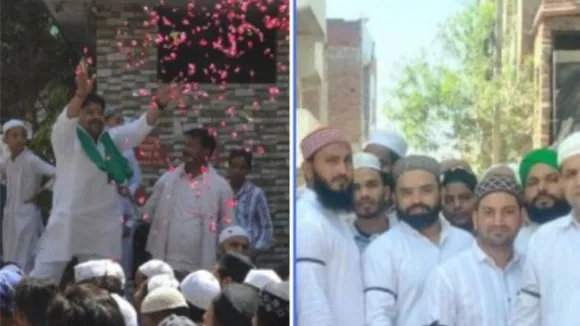 पुष्प वर्षा और विरोध 