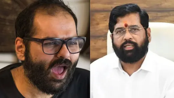 कॉमेडियन कुणाल कामरा और डिप्टी सीएम एकनाथ शिंदे